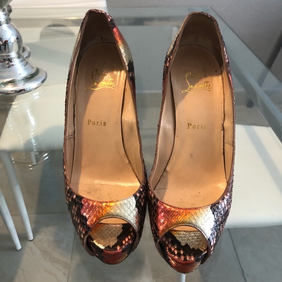 Louboutin python high heels - Picture 4 of 7